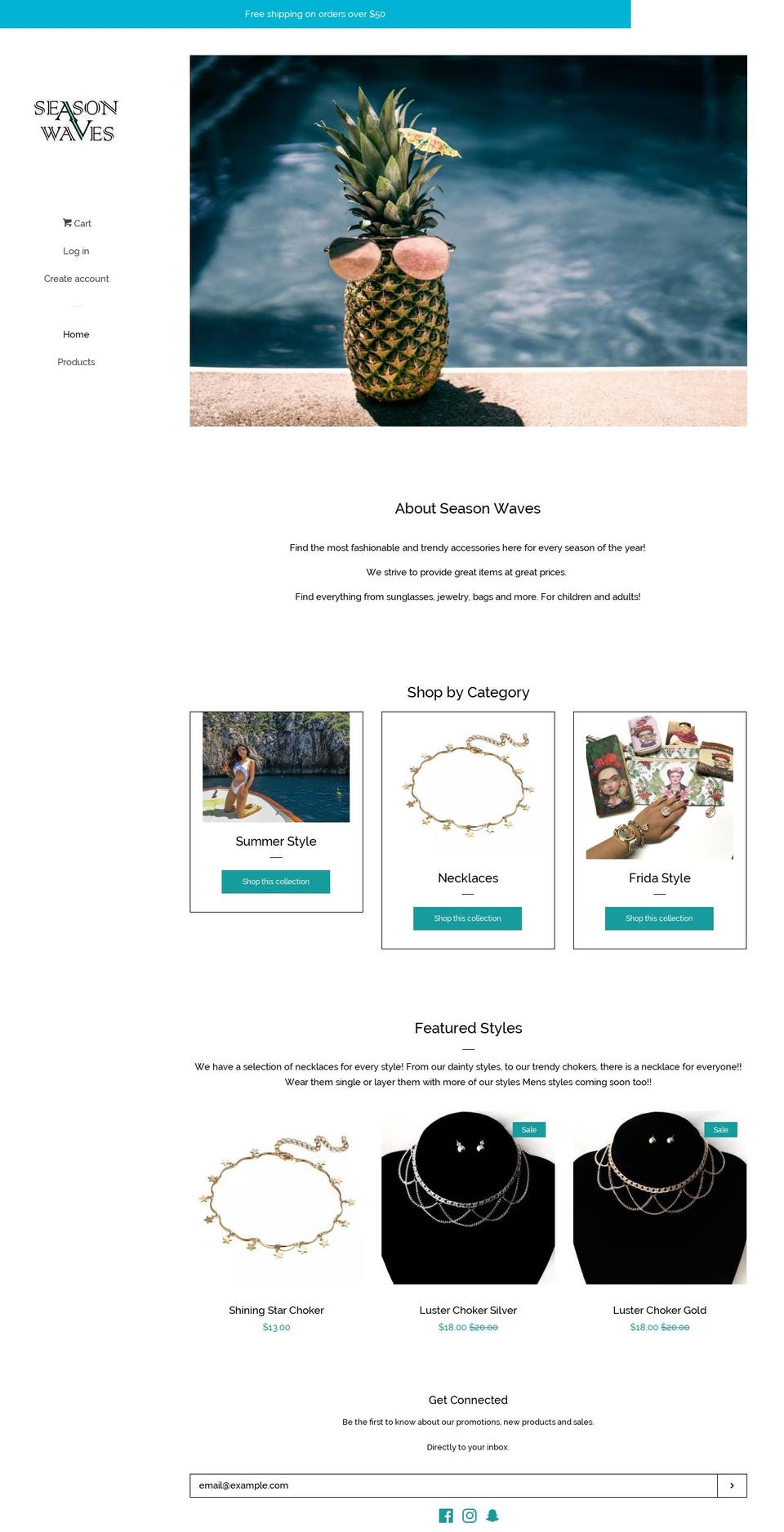 seasonwaves.com — Shopify storefront screenshot