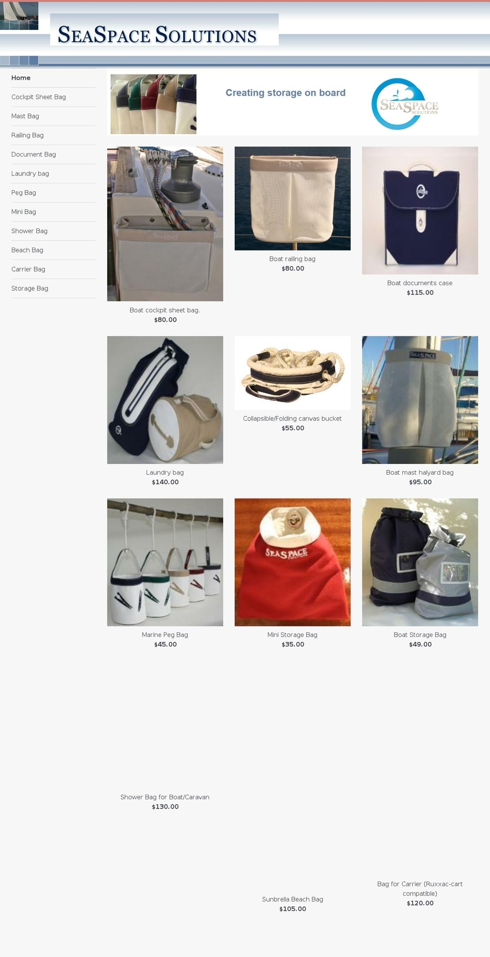 seaspacesolutions.com shopify website screenshot