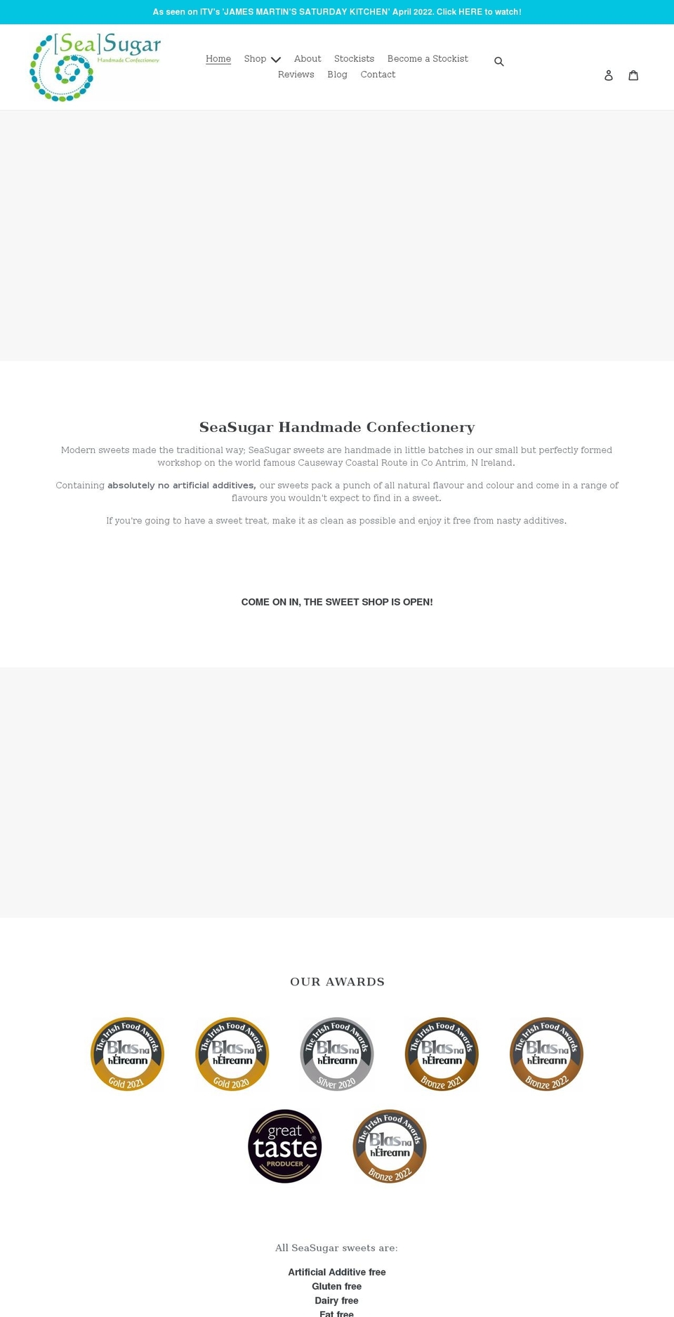 seasugar.co.uk shopify website screenshot