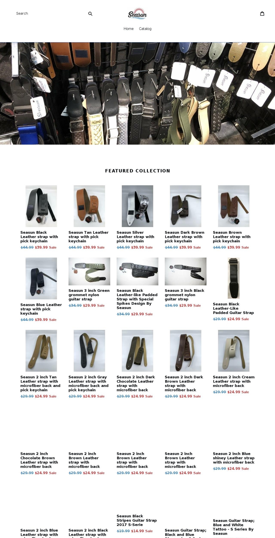 seasunstraps.com — Shopify storefront screenshot