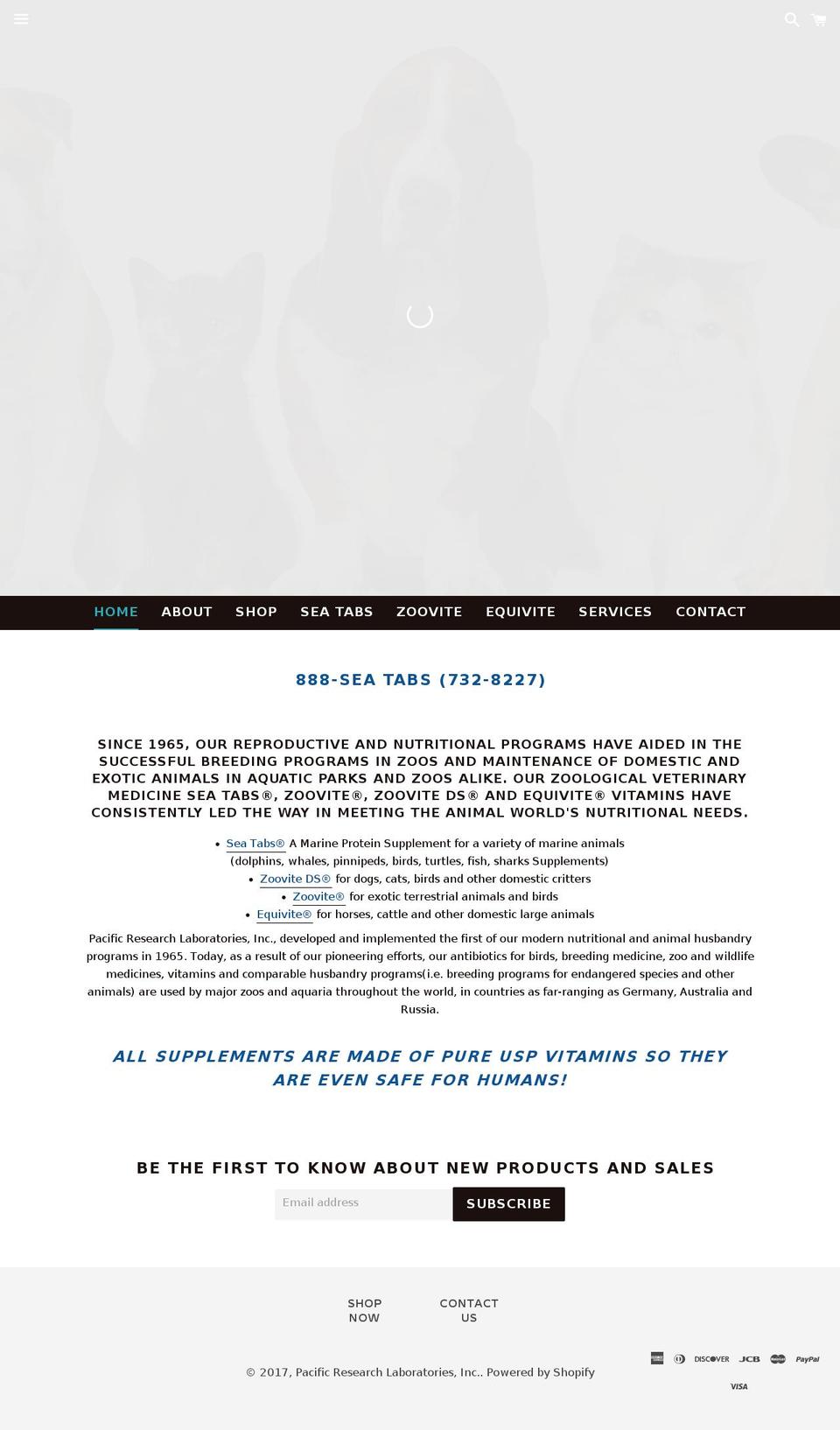 seatabs.net shopify website screenshot