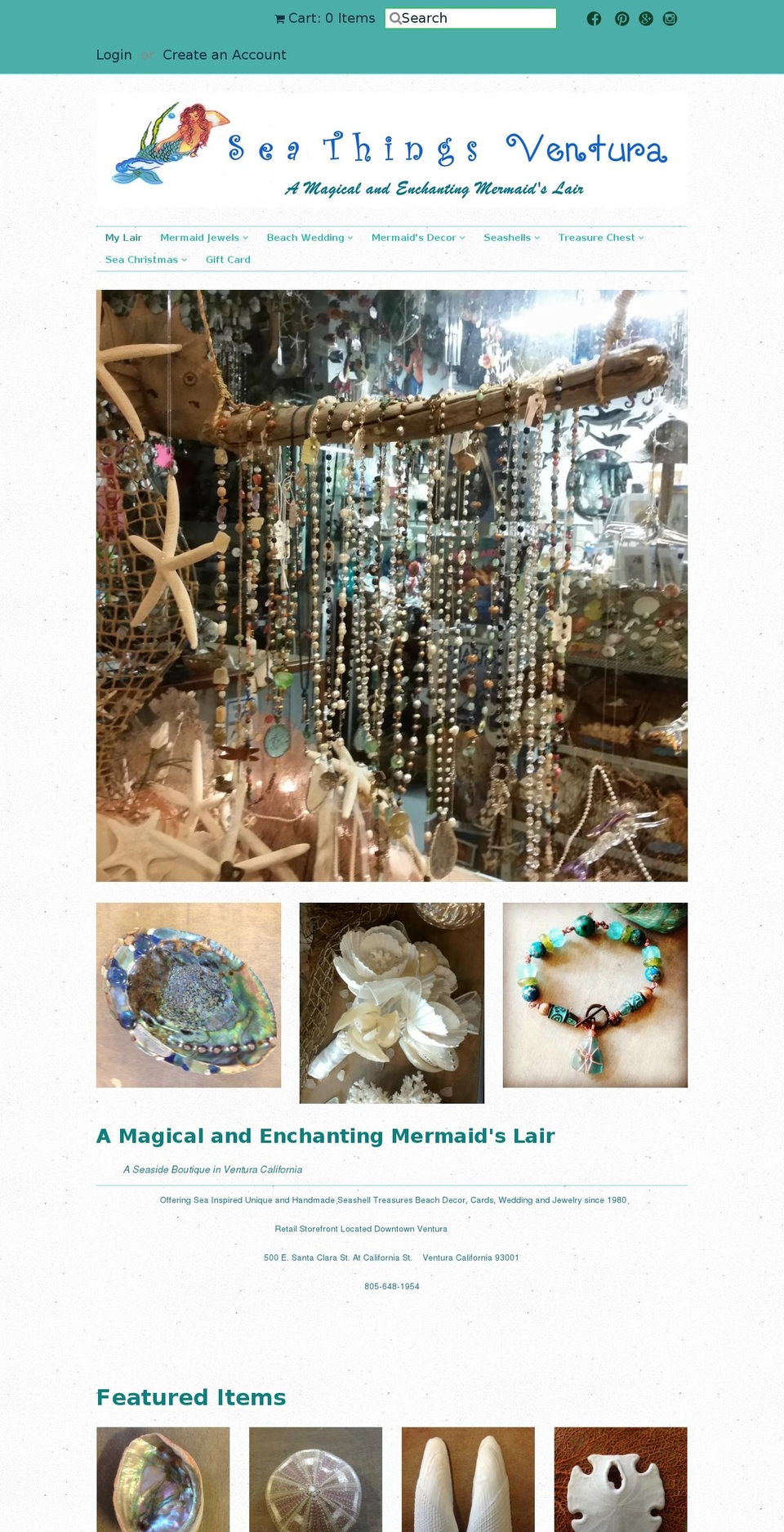 seathingsventura.com shopify website screenshot