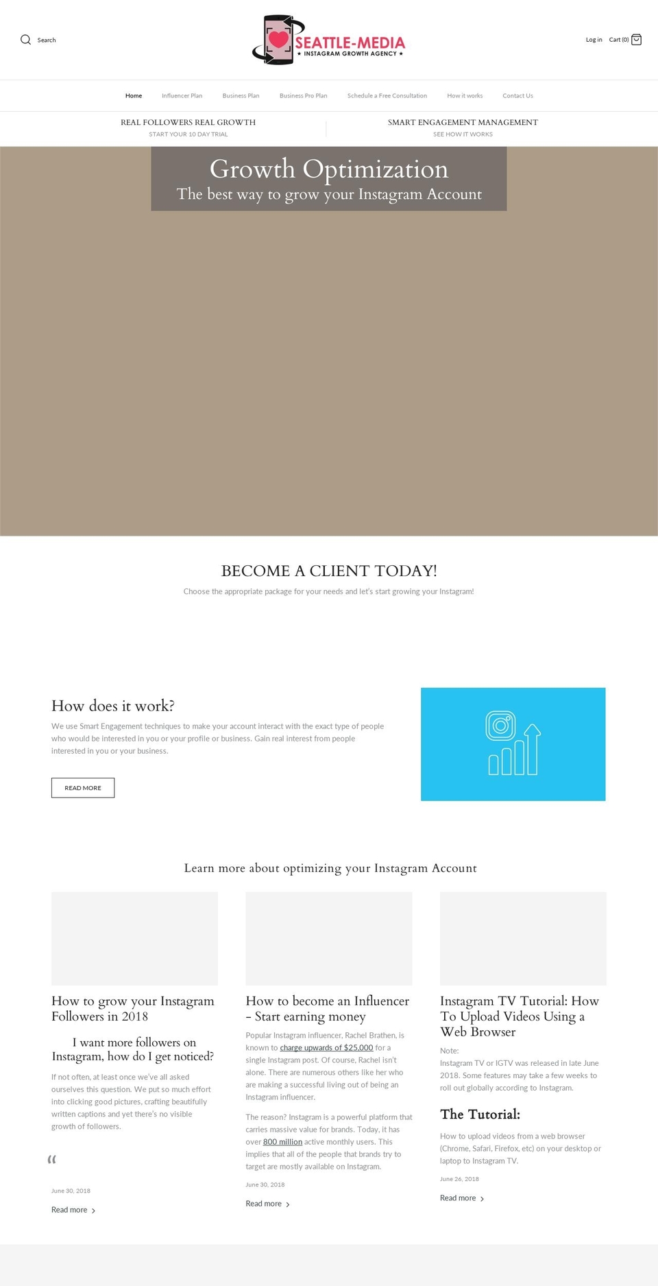 seattle-media.com — Shopify storefront screenshot