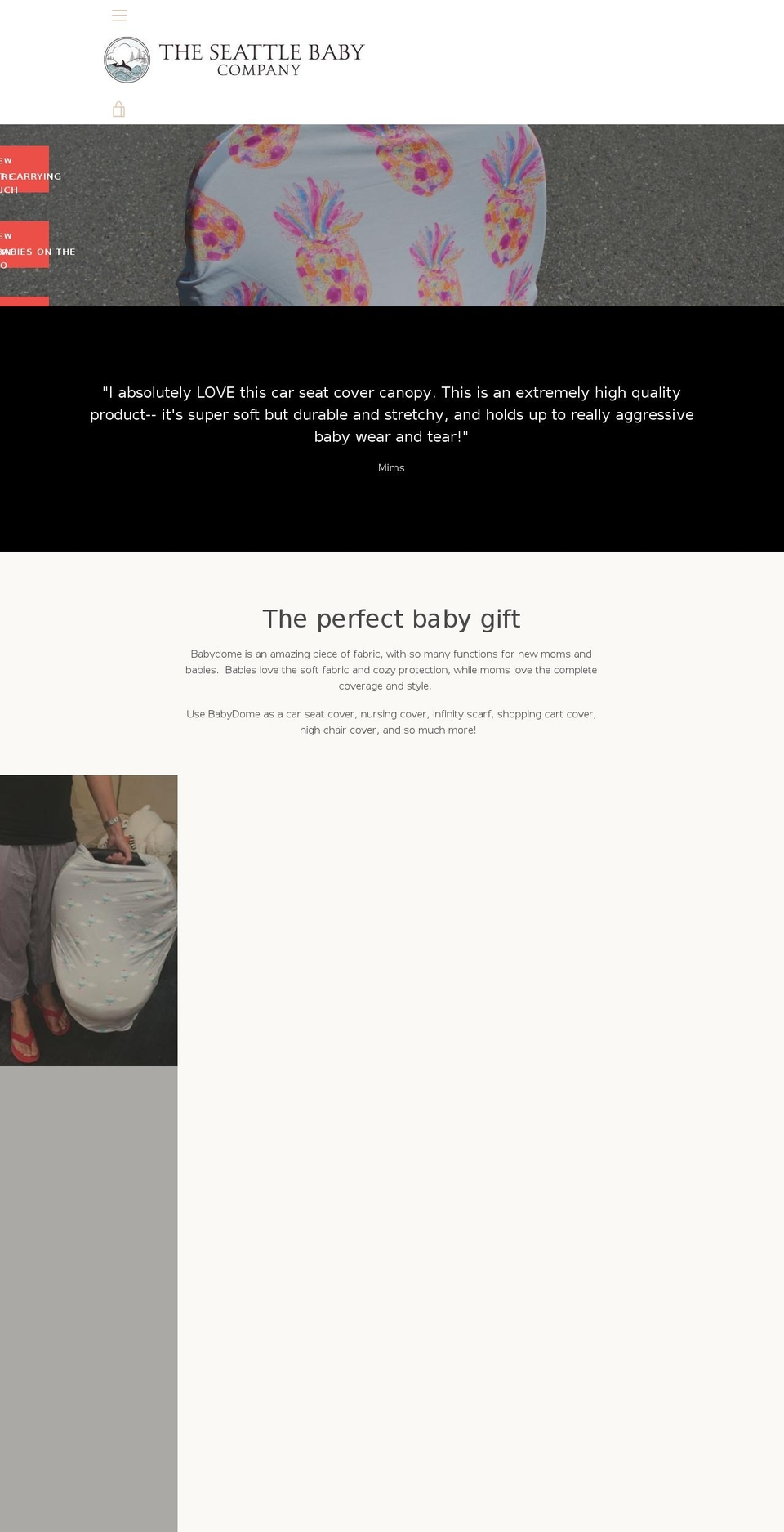 seattlebaby.co shopify website screenshot