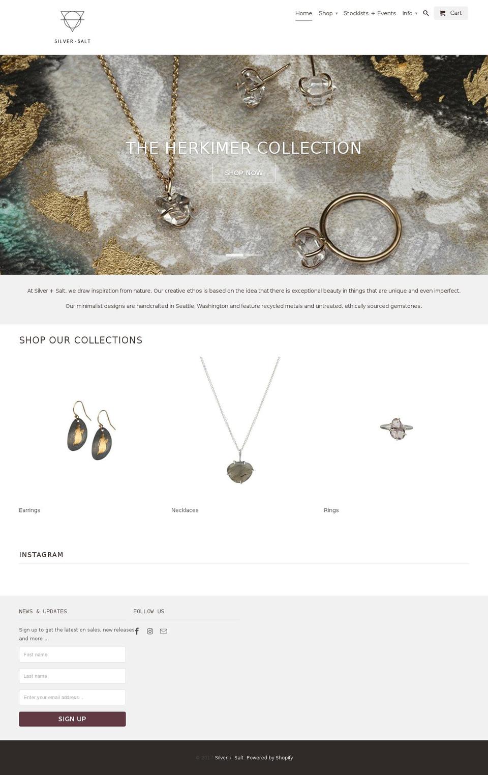 seattlehandmadejewelry.com shopify website screenshot