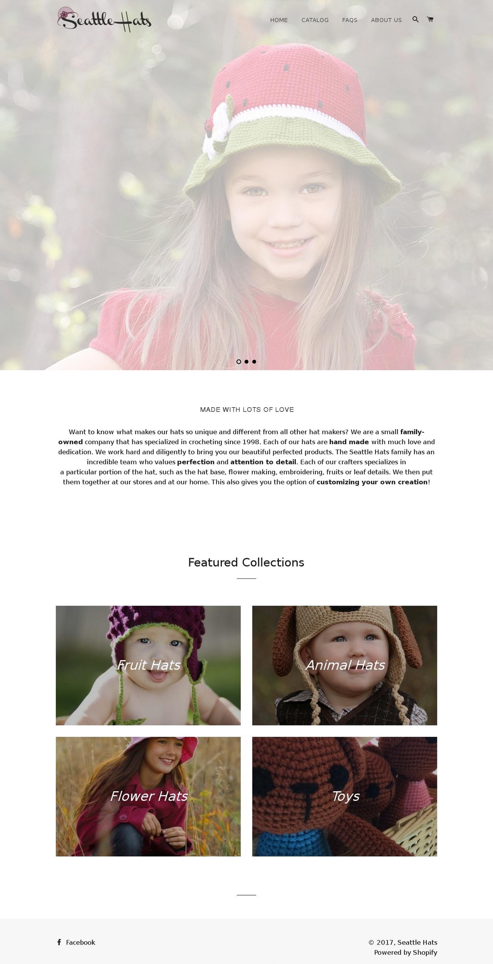 seattlehats.com shopify website screenshot