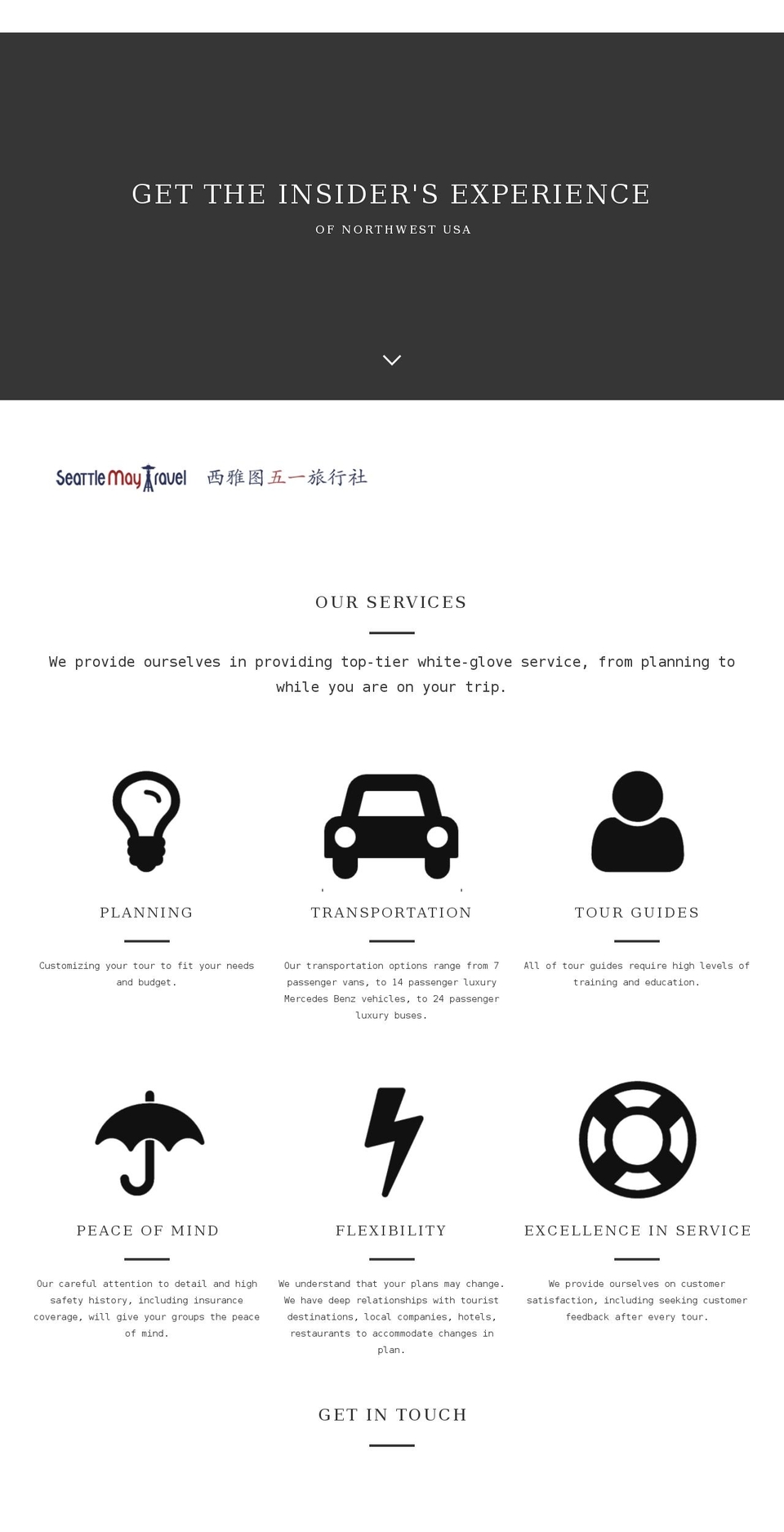 seattlemaytravel.com shopify website screenshot