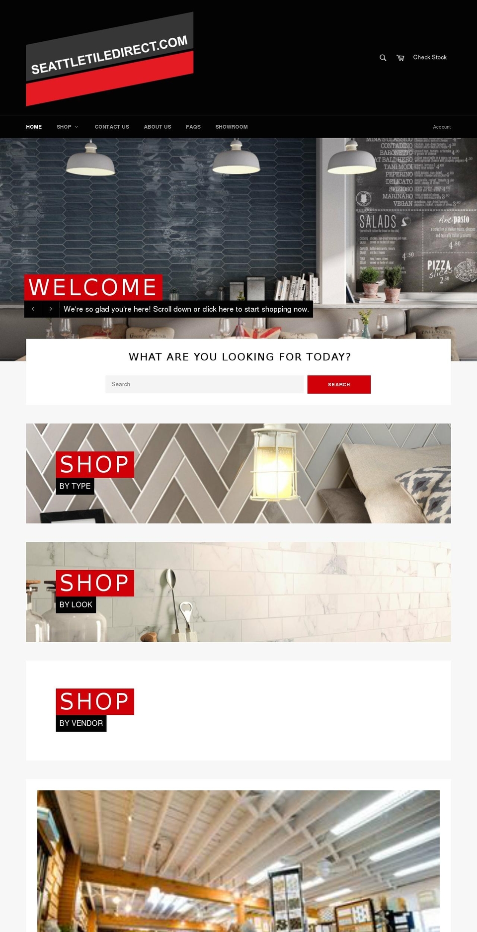 seattletiledirect.com shopify website screenshot