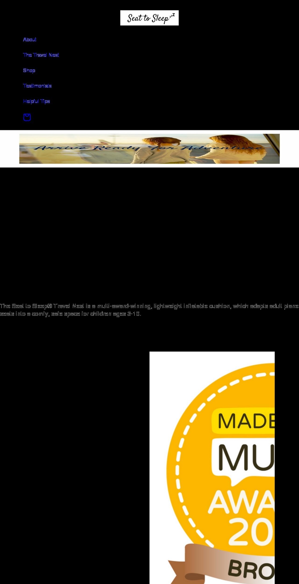 seattosleep.co.uk shopify website screenshot