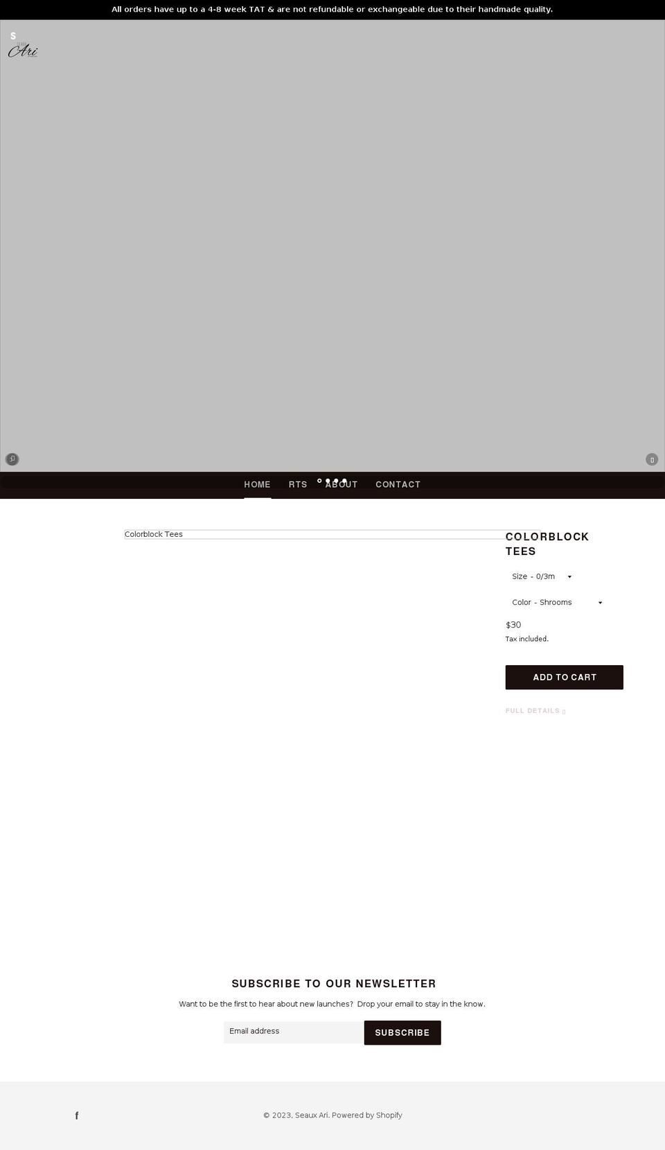 seauxari.com shopify website screenshot
