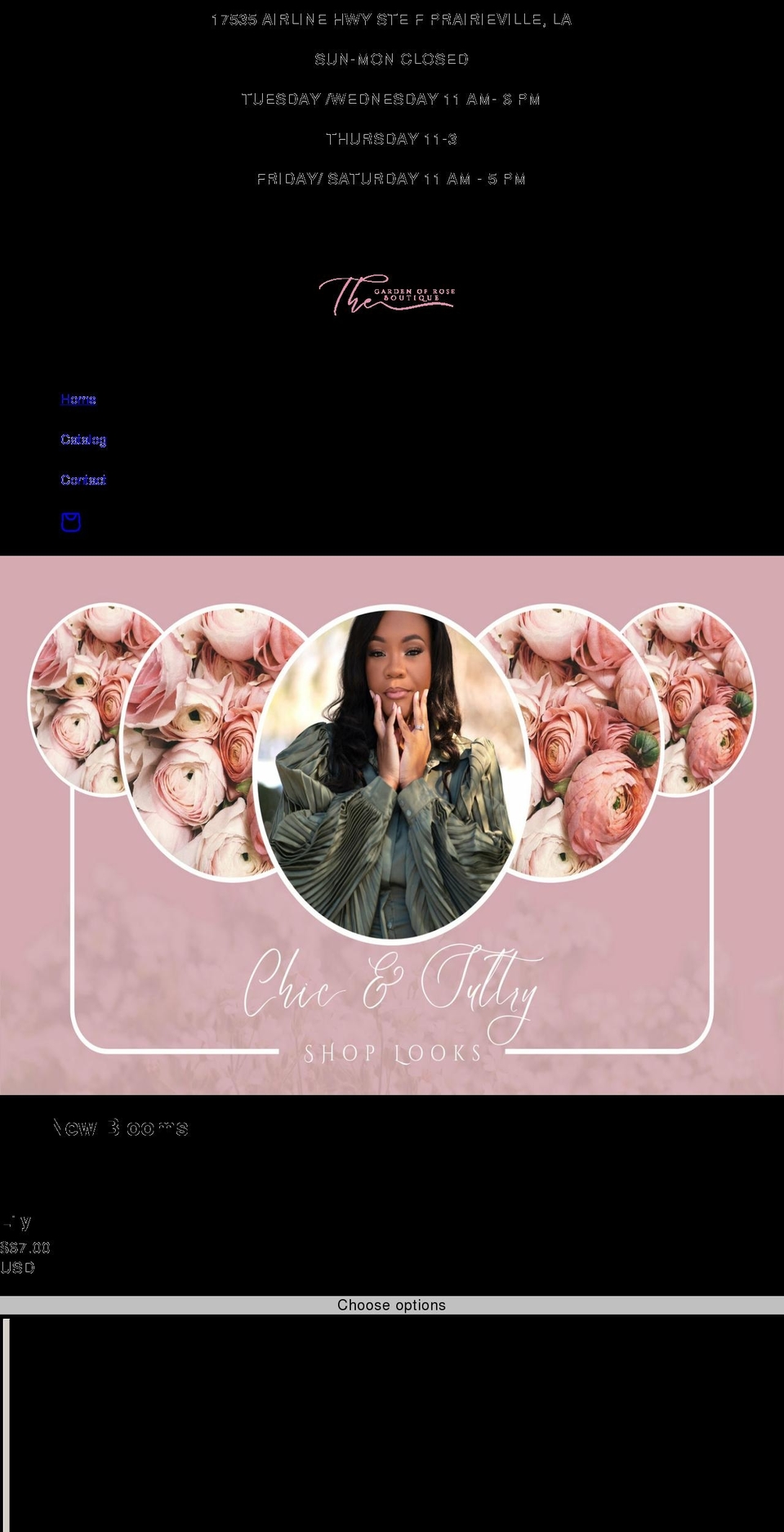 seauxrose.com — Shopify storefront screenshot