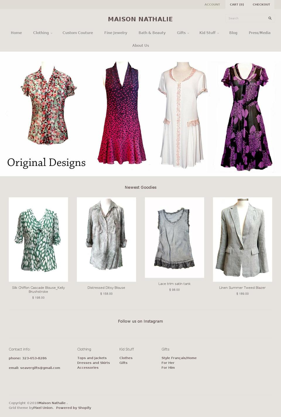 seavergifts.com — Shopify storefront screenshot
