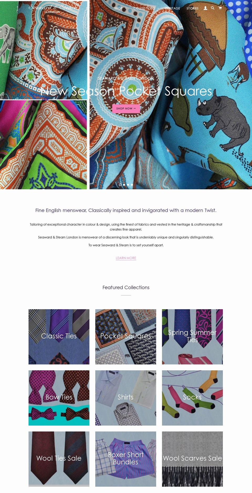 seawardandstearn.com shopify website screenshot