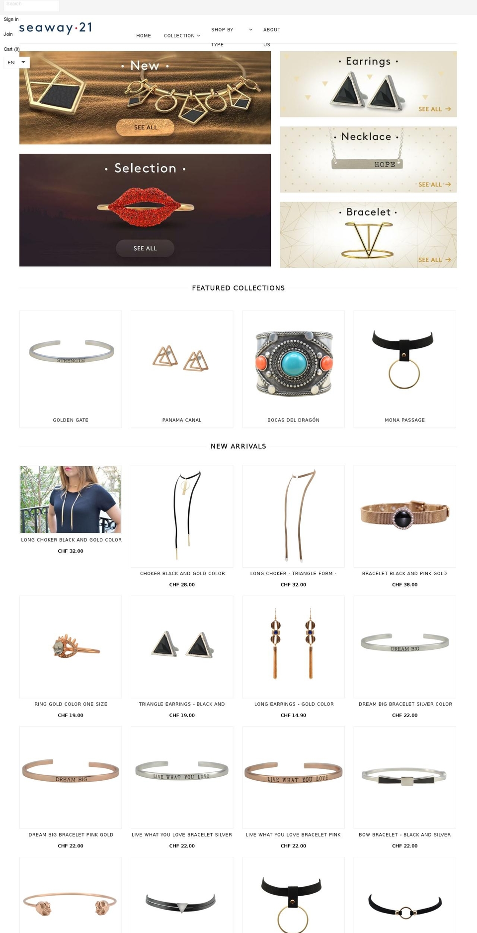 seaway21.com shopify website screenshot