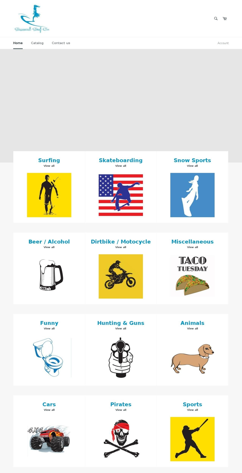 seaweedsurf.com — Shopify storefront screenshot