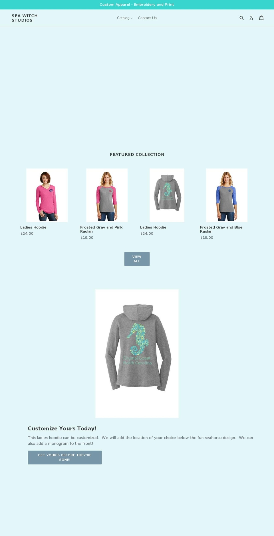 seawitchstudio.com — Shopify storefront screenshot