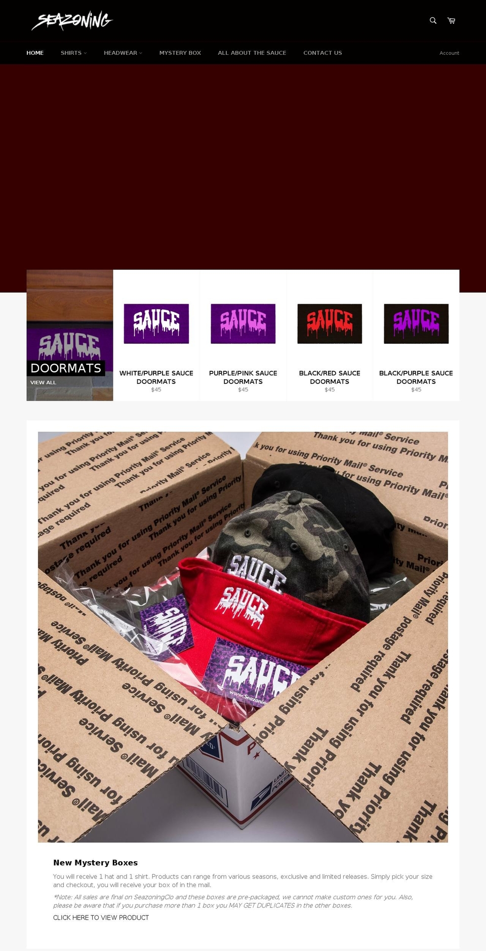 seazoningclo.com — Shopify storefront screenshot