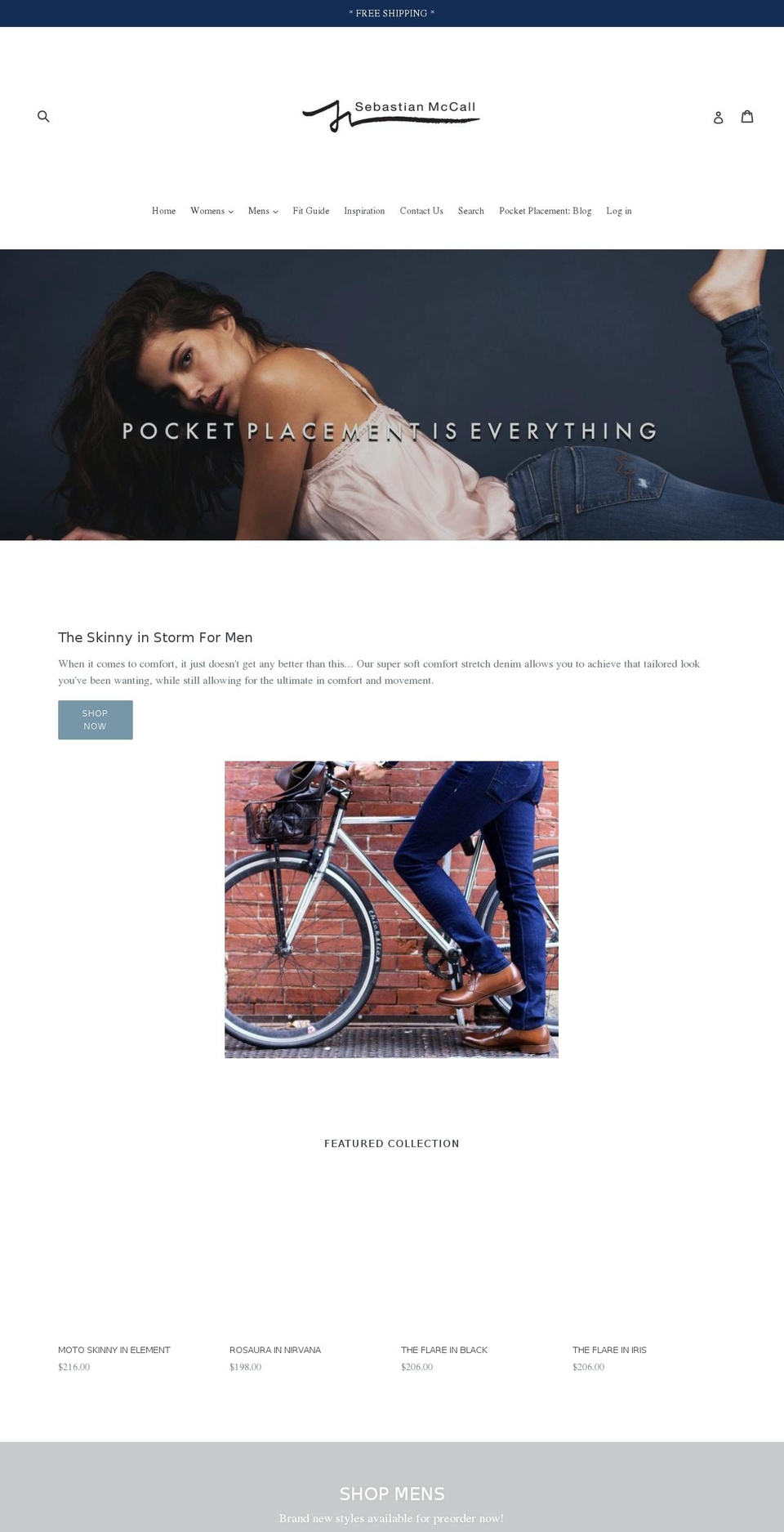 sebastianmccalljeans.com — Shopify storefront screenshot