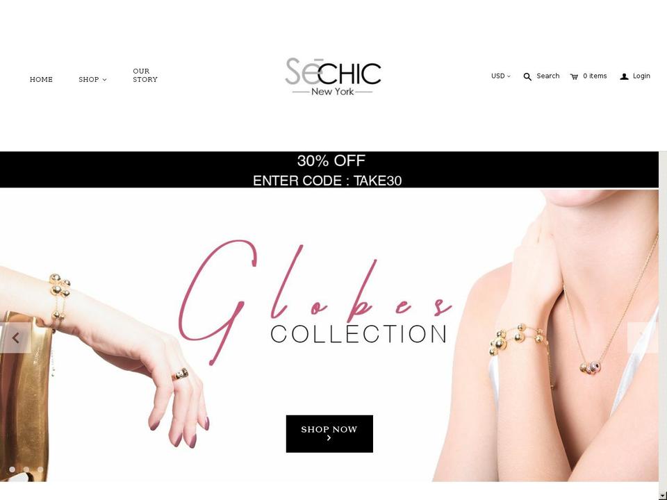 sechicgold.com shopify website screenshot