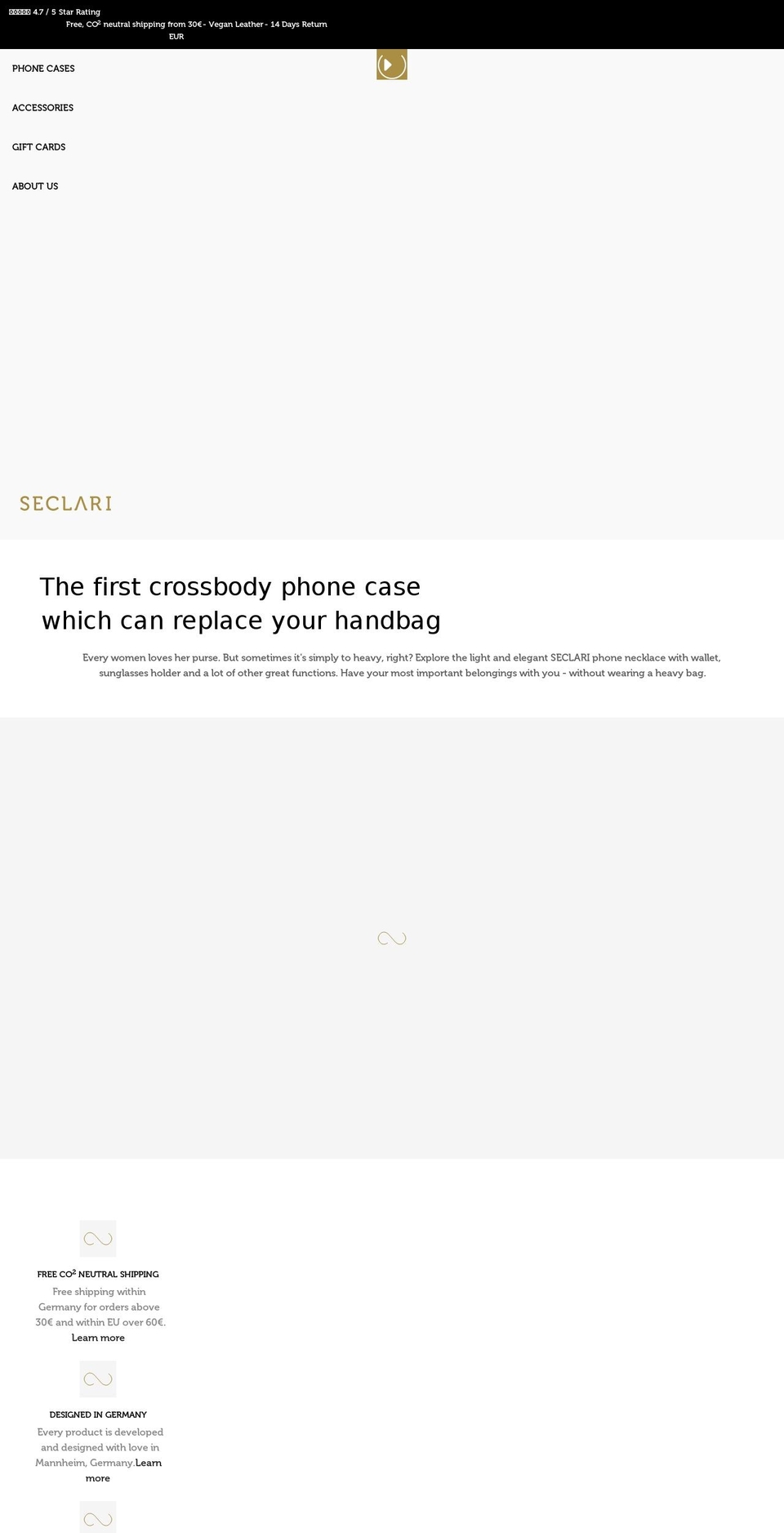 seclari.com shopify website screenshot
