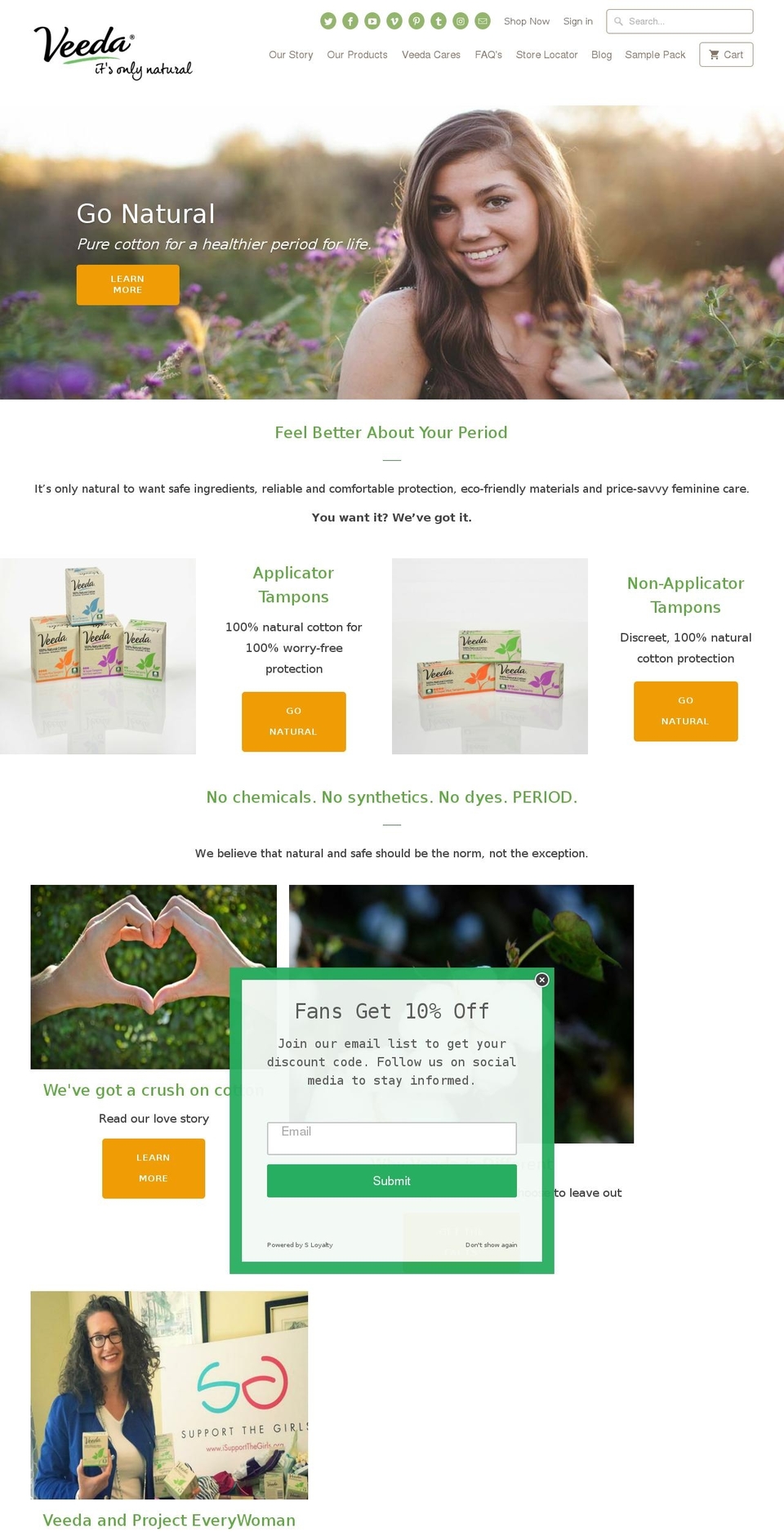 secnatural.net shopify website screenshot