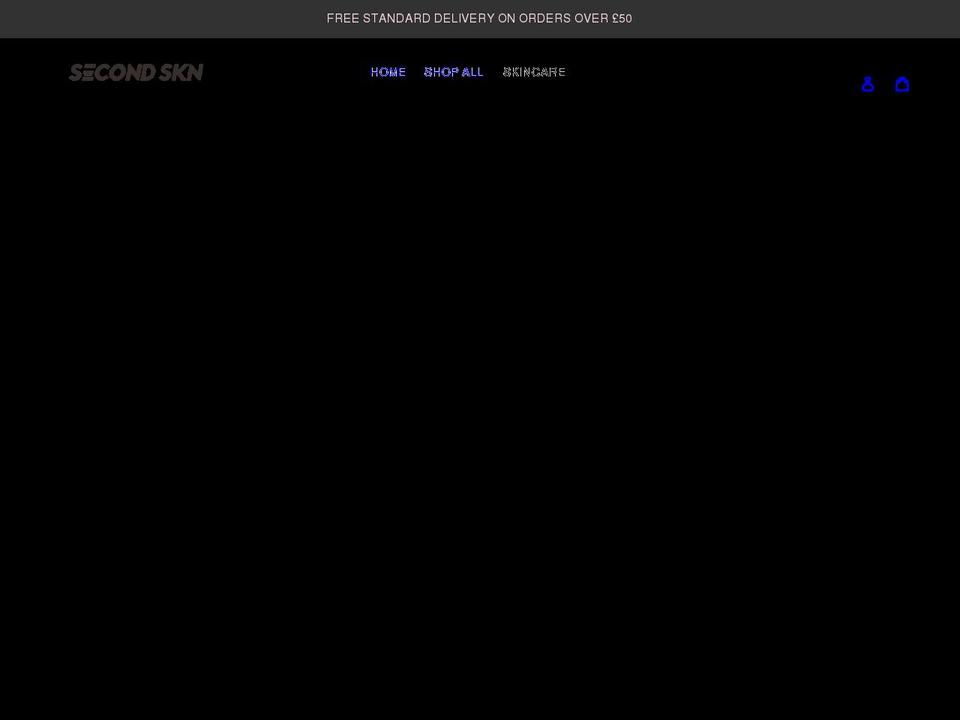 second-skn.com shopify website screenshot