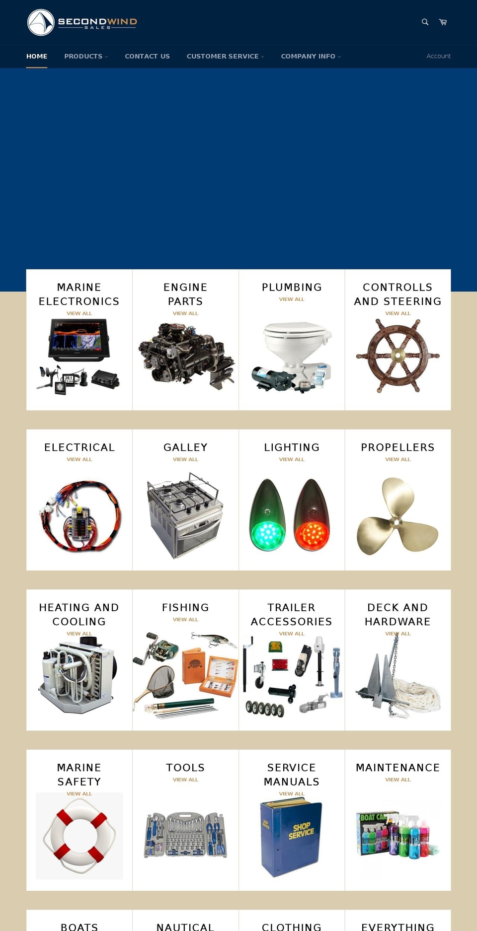second-wind.net shopify website screenshot