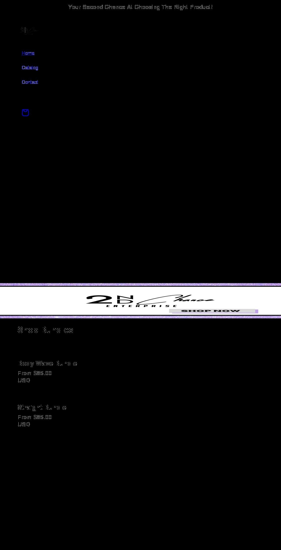 secondchanceenterprise.com shopify website screenshot