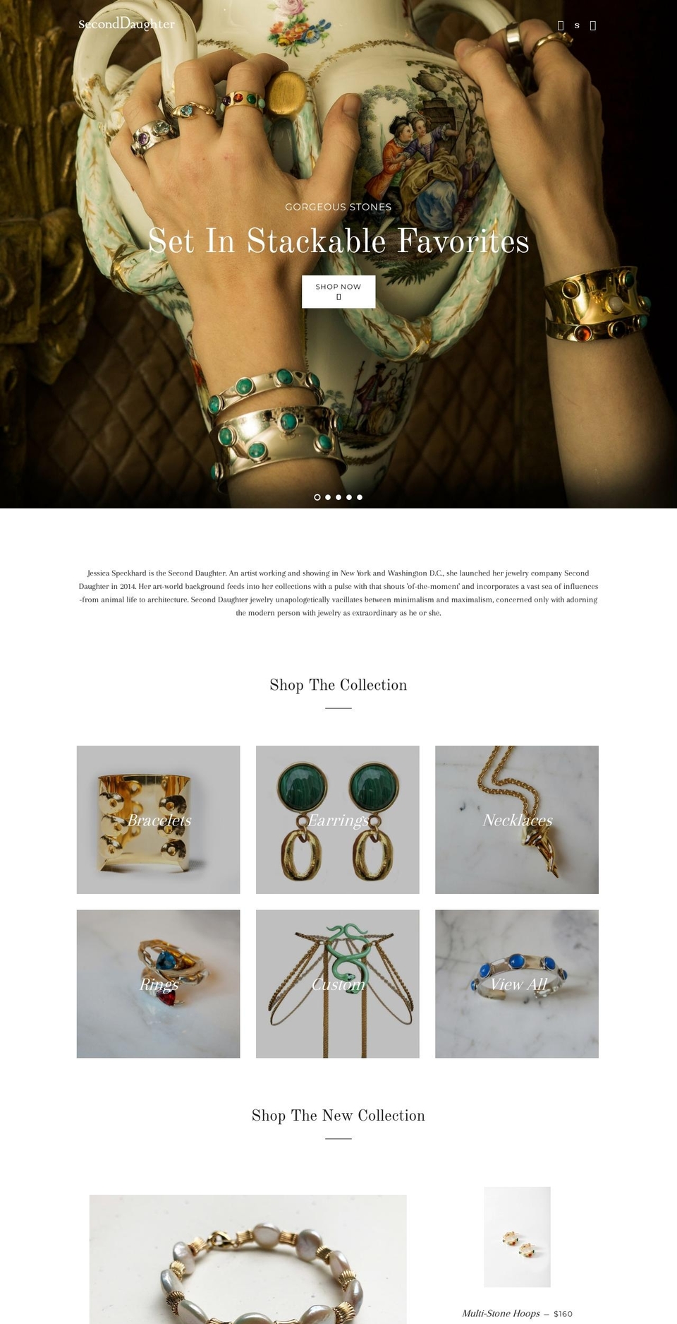 seconddaughter.myshopify.com — Shopify storefront screenshot