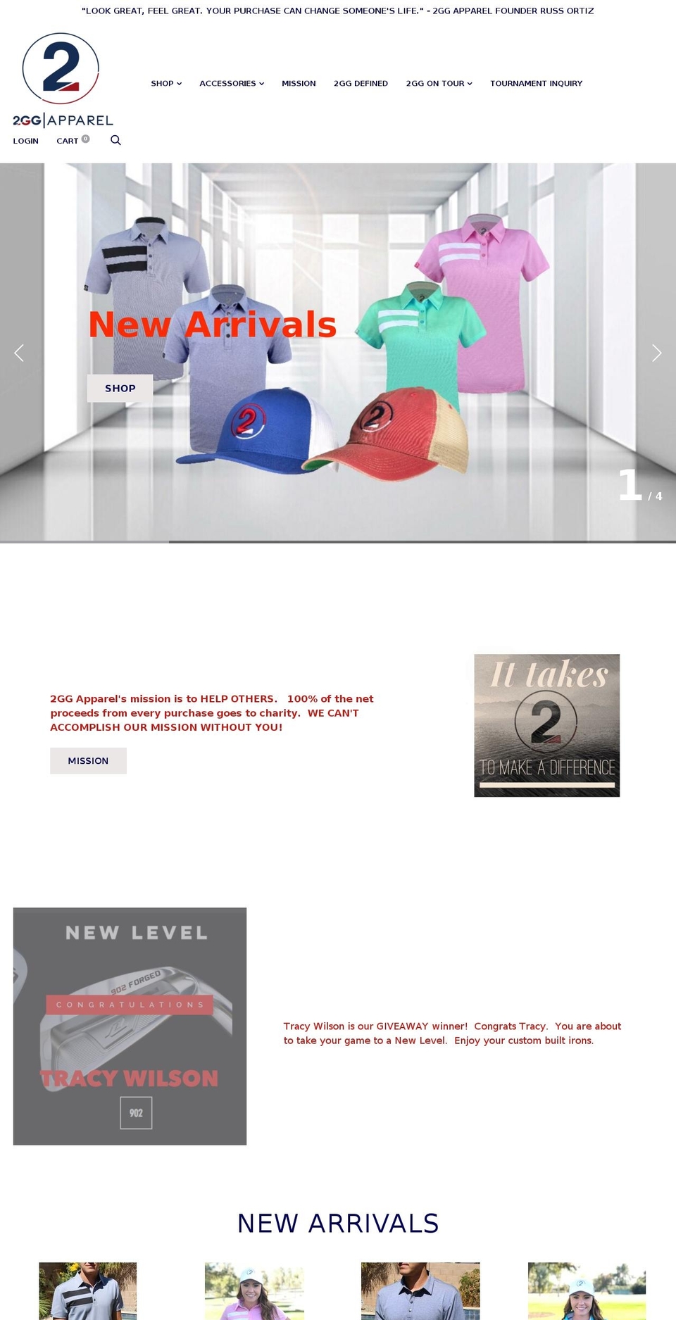 secondgirlgolf.com — Shopify storefront screenshot