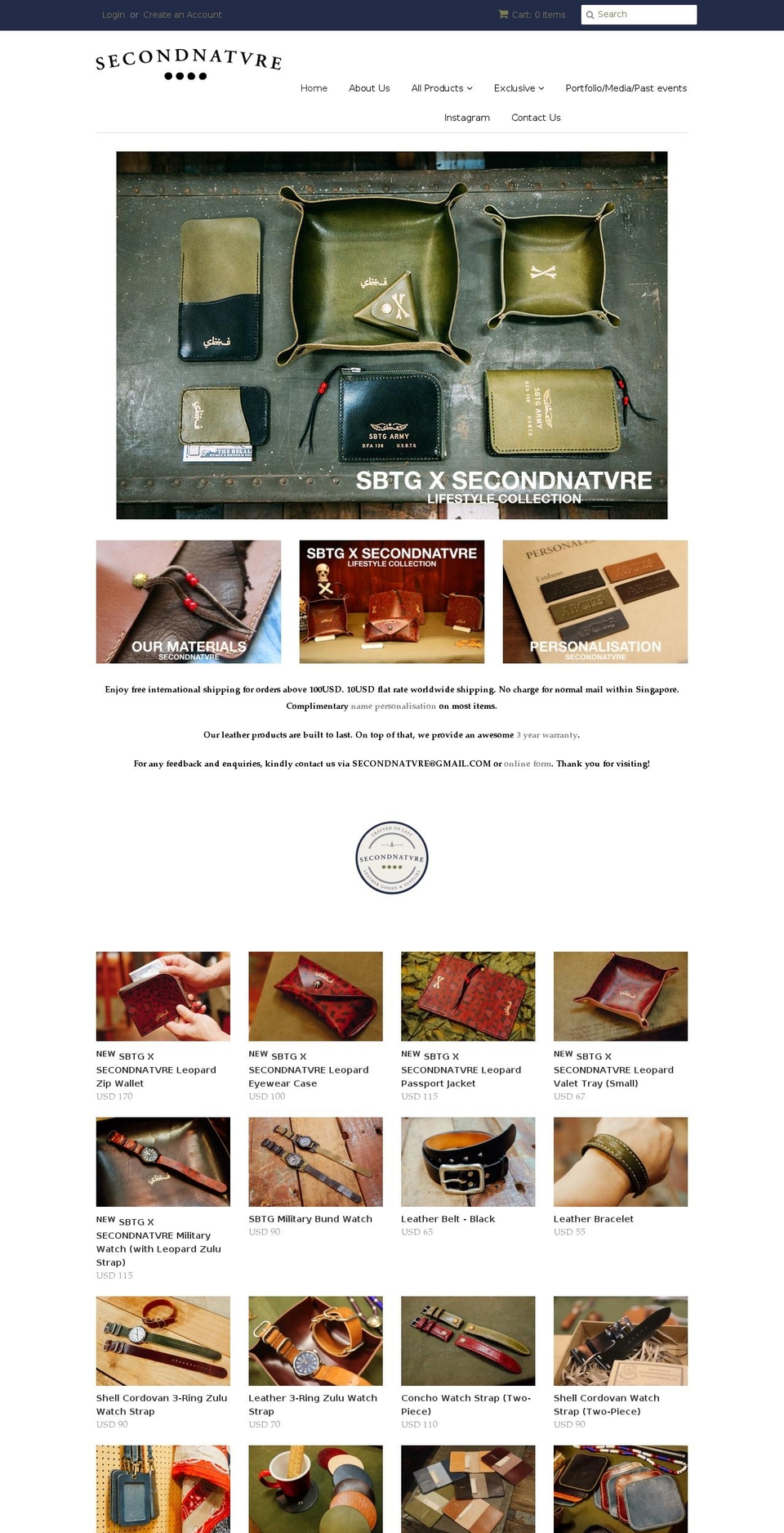 secondnatvre.com shopify website screenshot