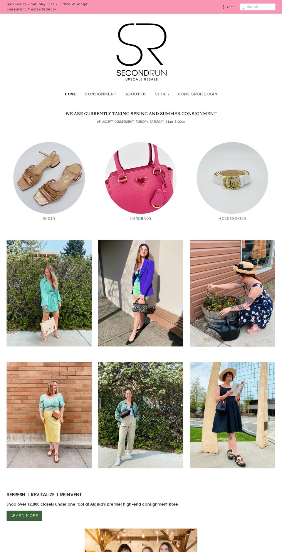 secondrunak.com shopify website screenshot