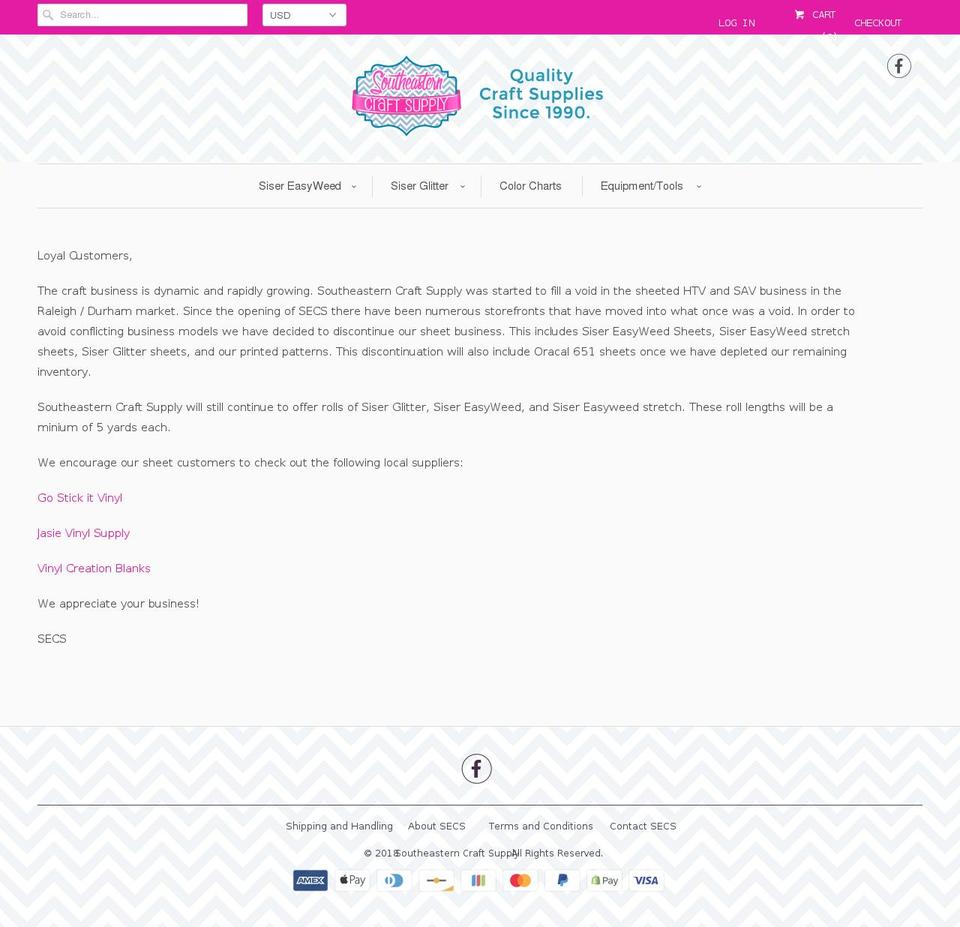 secrafts.com shopify website screenshot
