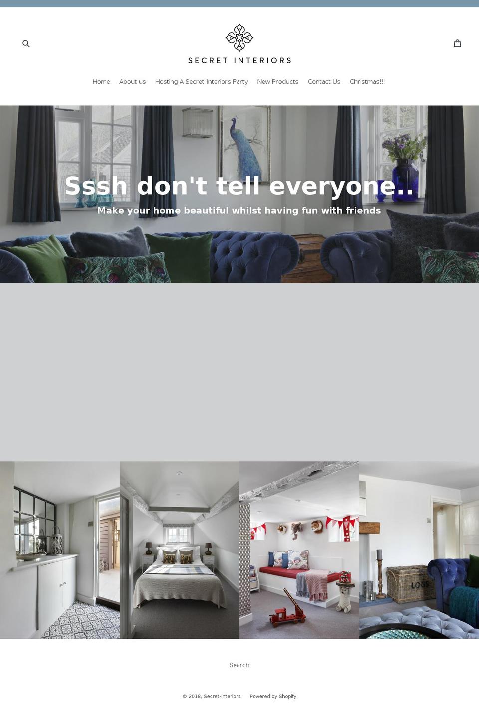 secret-interiors.com — Shopify storefront screenshot