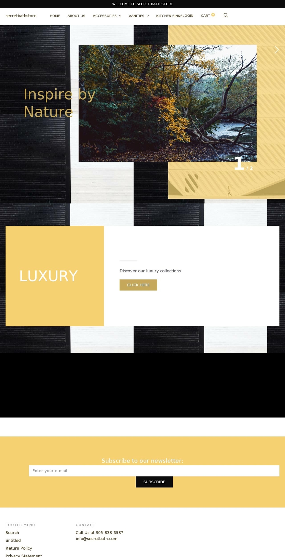 Copy of Trademark Shopify theme site example secretbathstore.com