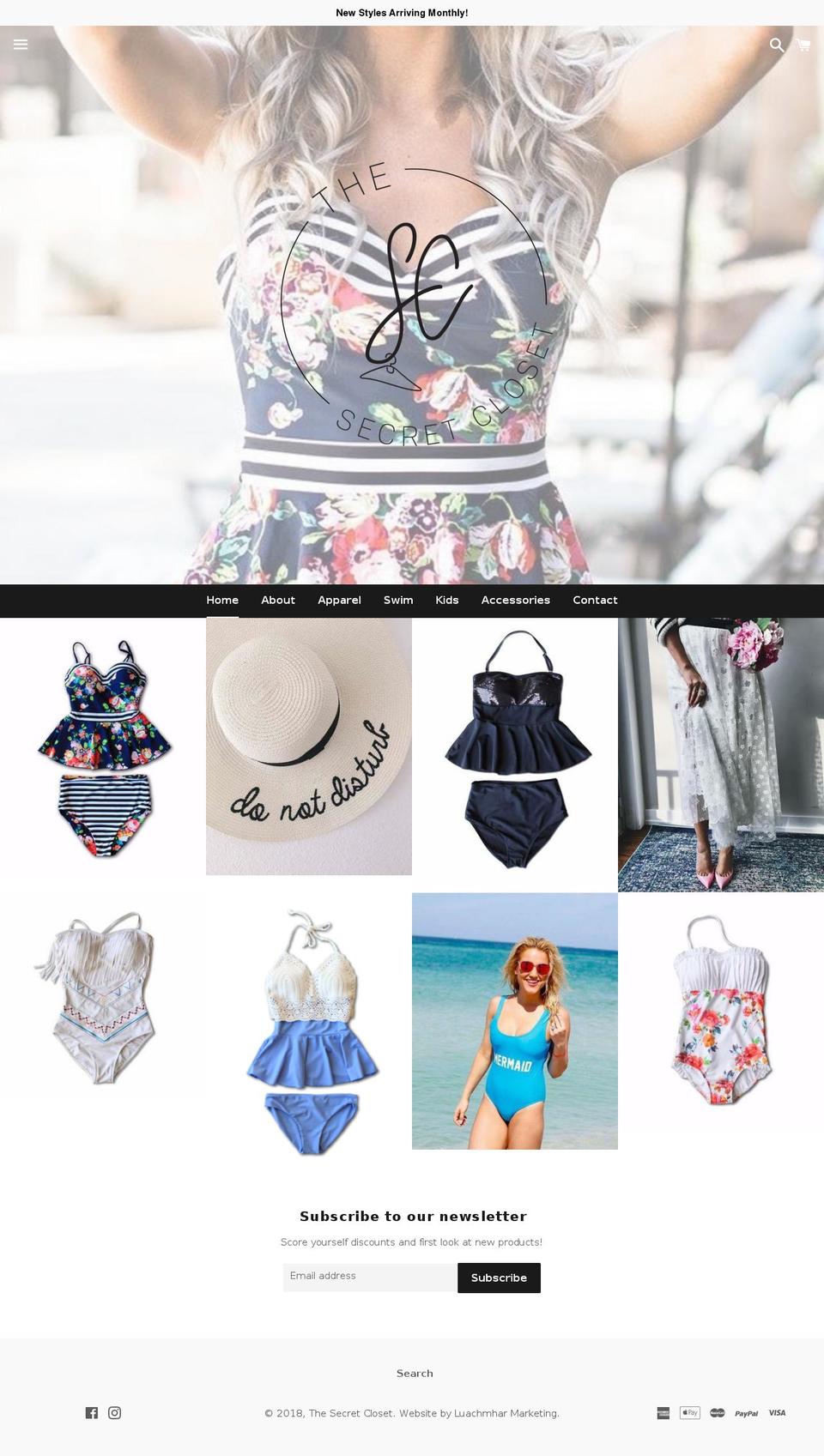 secretclosetthe.com — Shopify storefront screenshot