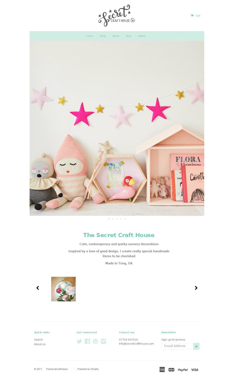 secretcrafthouse.com shopify website screenshot