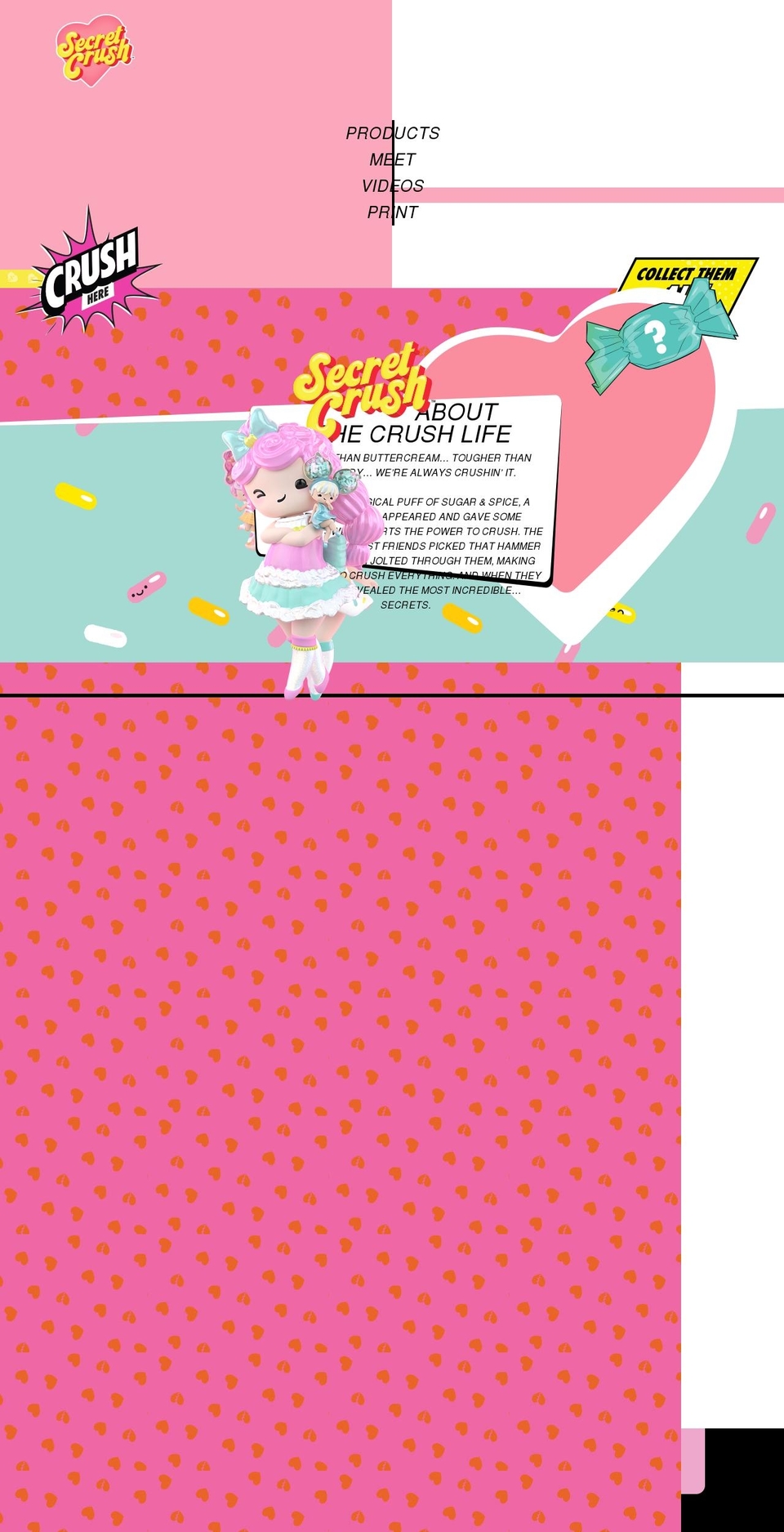 secretcrushsurprise.com shopify website screenshot