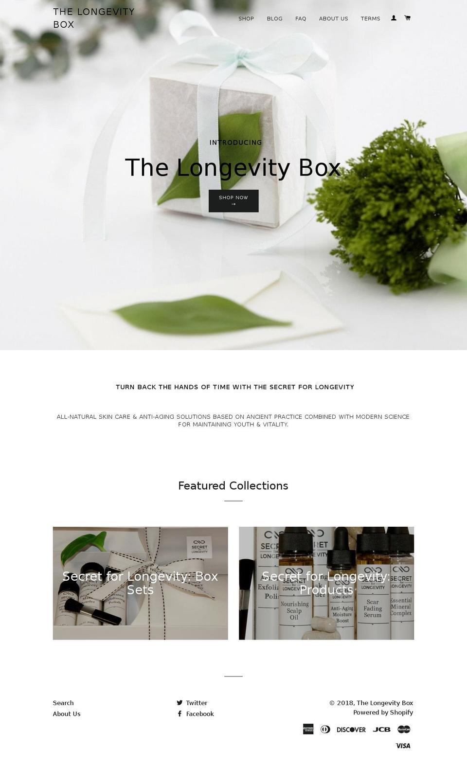 secretforlongevity.com — Shopify storefront screenshot