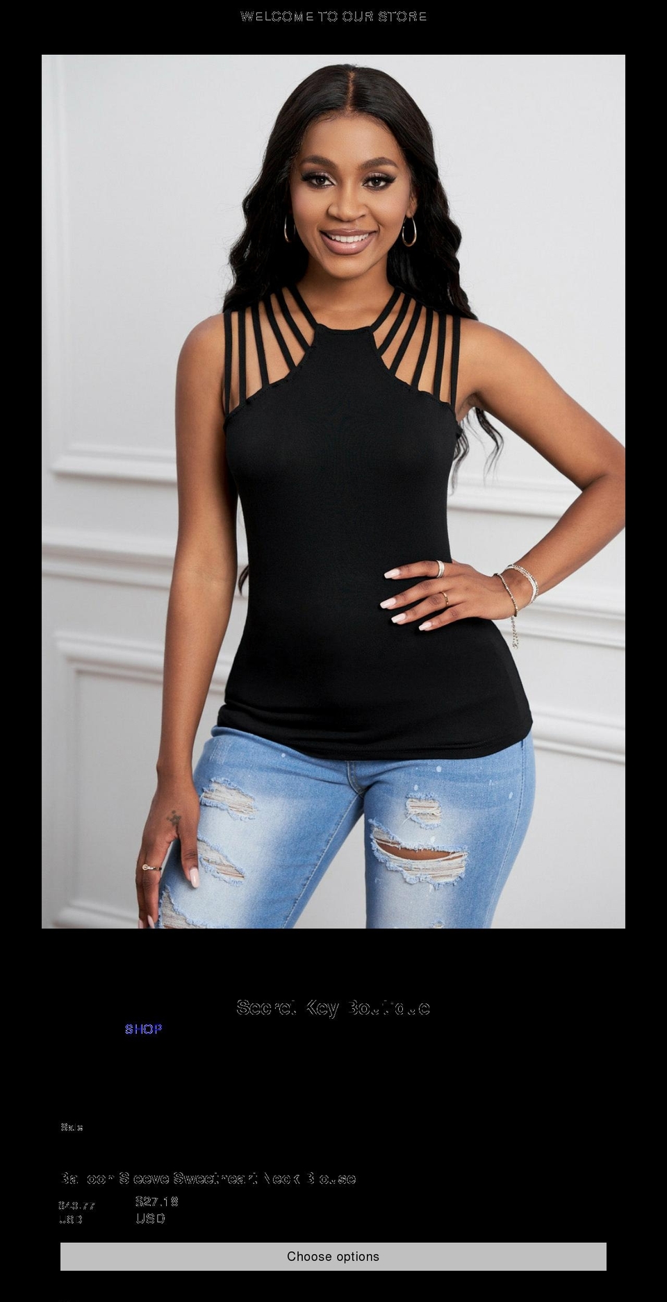 secretkeyboutique.com shopify website screenshot