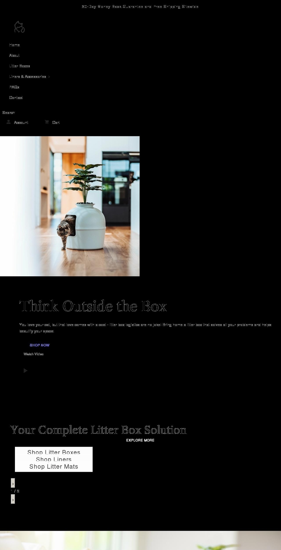 secretlitterbox.com shopify website screenshot