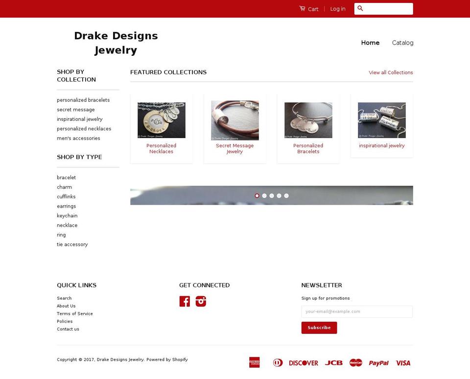 secretmessagejewelry.com shopify website screenshot