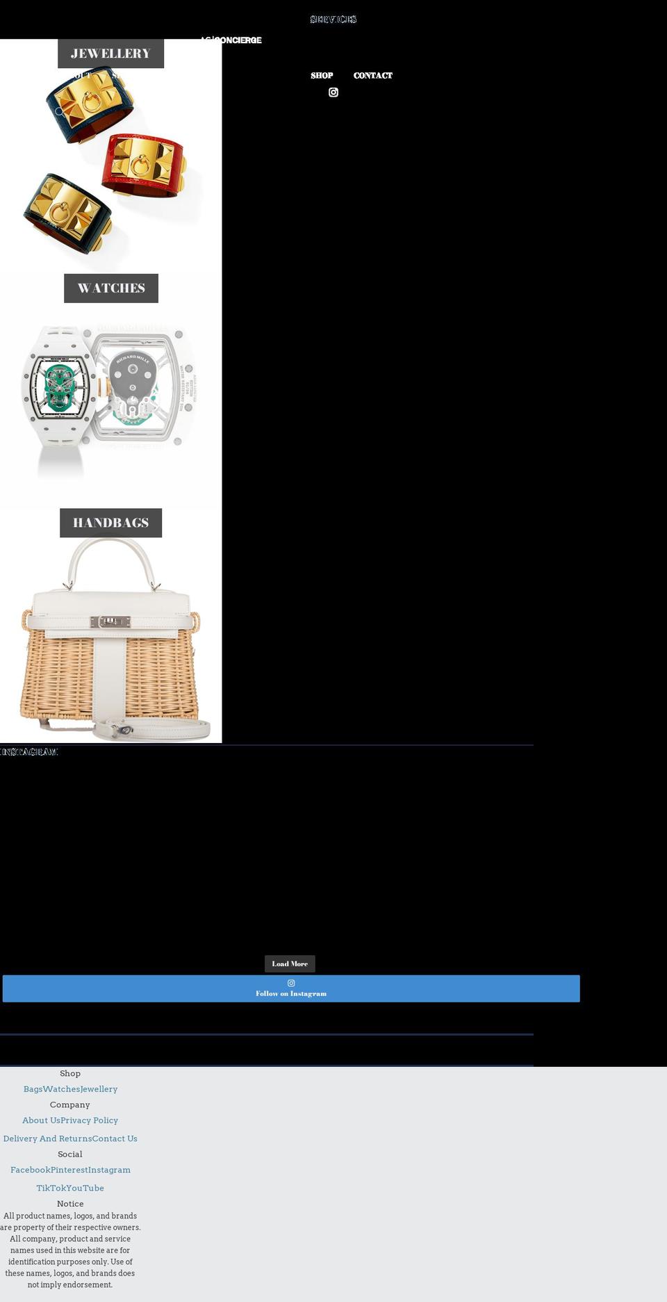 secretmilli.com shopify website screenshot