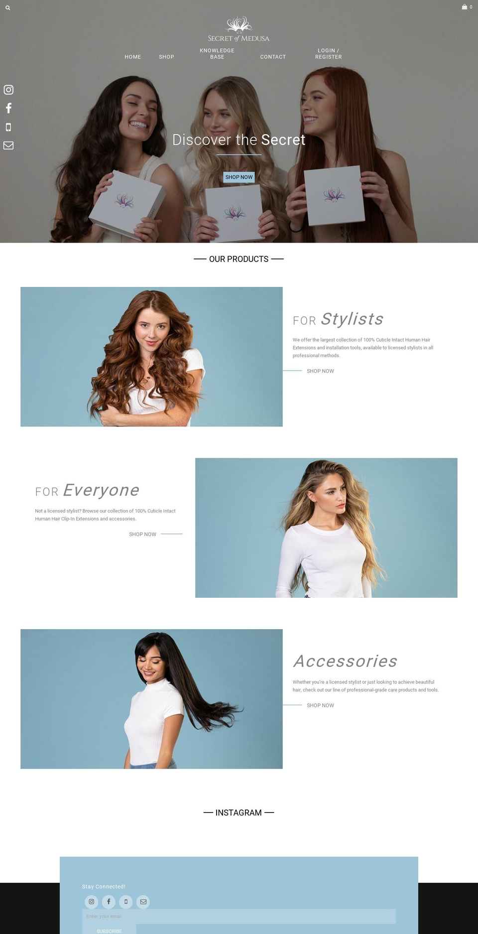 secretofmedusa.com shopify website screenshot