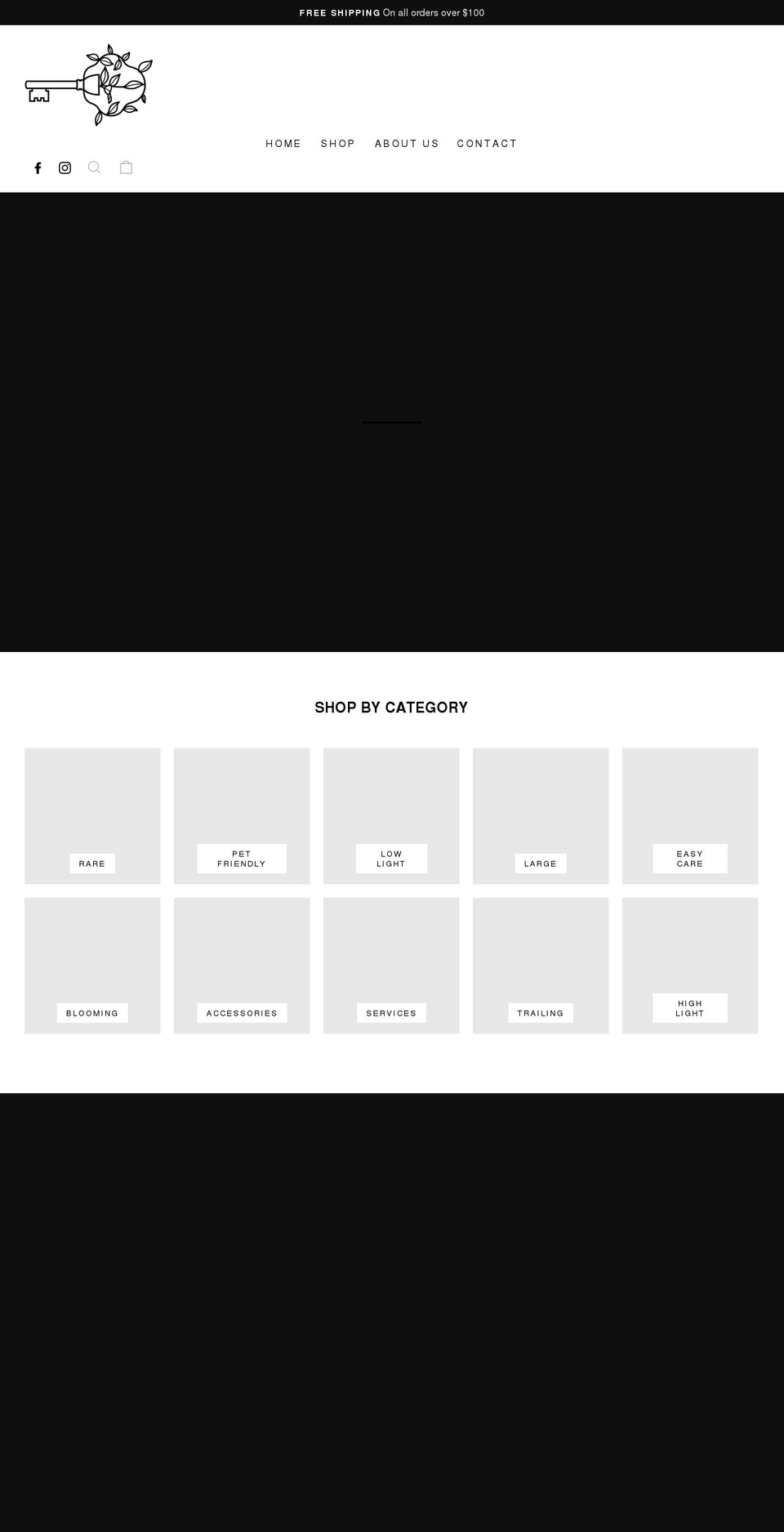 secretplantco.com shopify website screenshot