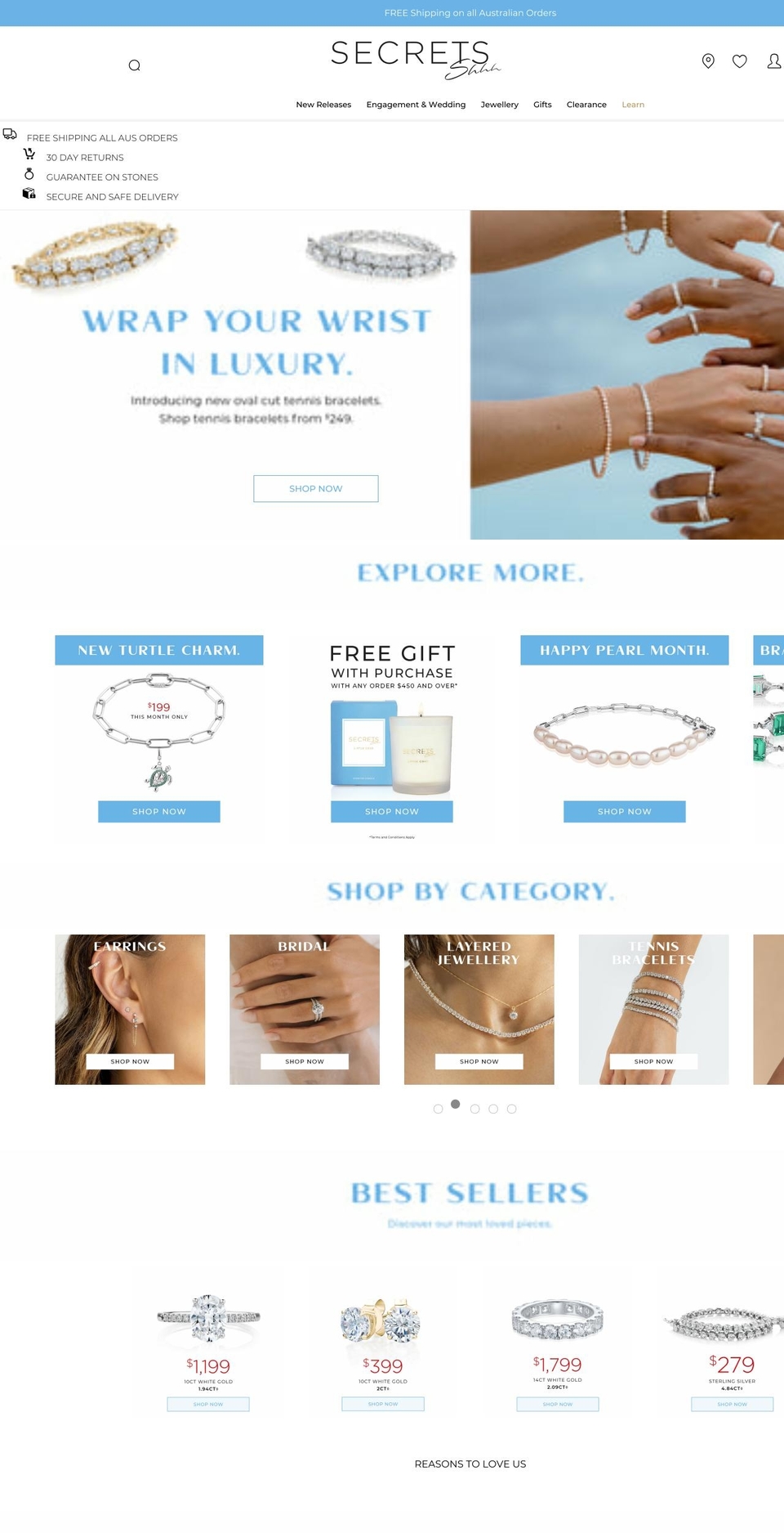 secrets-shhh.com.au shopify website screenshot