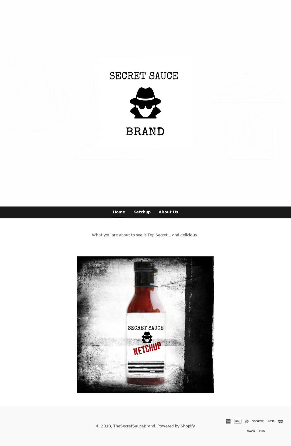 secretsaucebrand.com — Shopify storefront screenshot