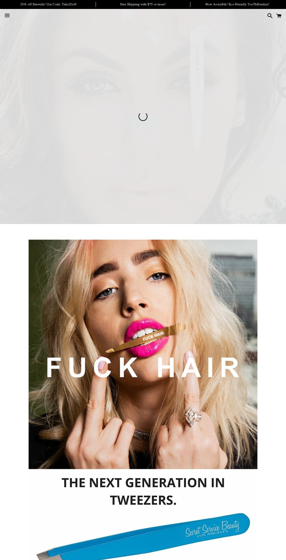 secretservicewax.com shopify website screenshot
