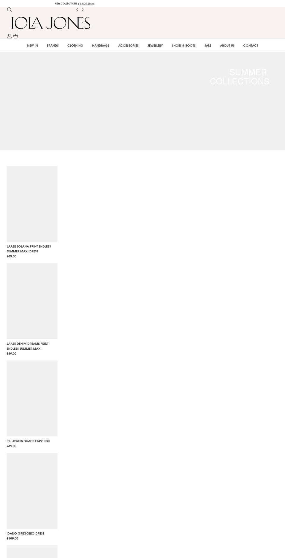 secretsfashionagency.com shopify website screenshot