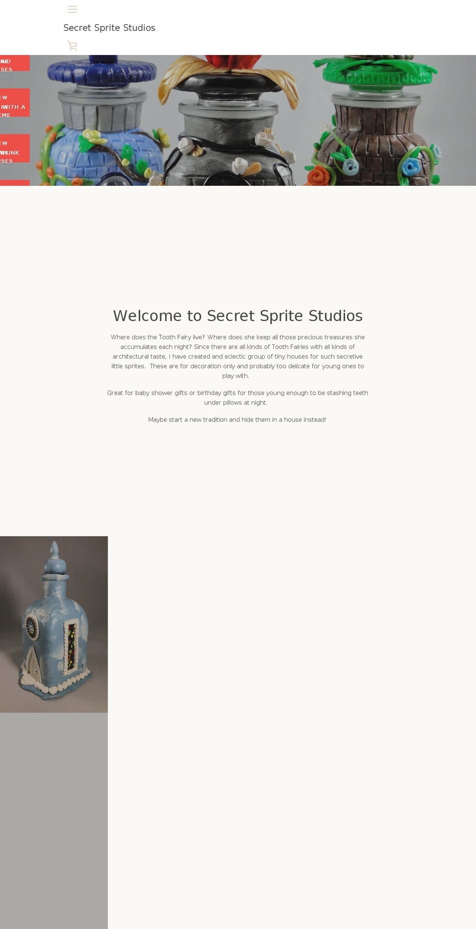 secretspritestudios.com shopify website screenshot